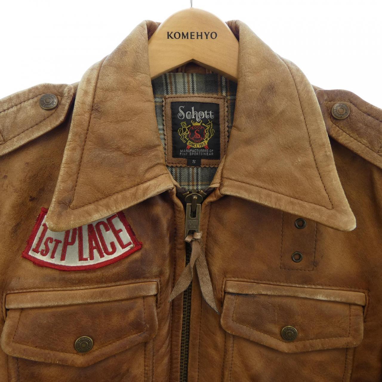 射擊SCHOTT皮夾克