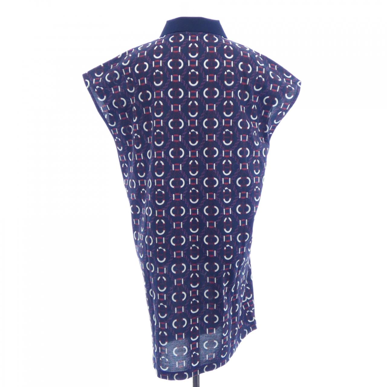 エルメス HERMES カノエ　CANOE 3E4512DB ポロ ドレス カットワンピース