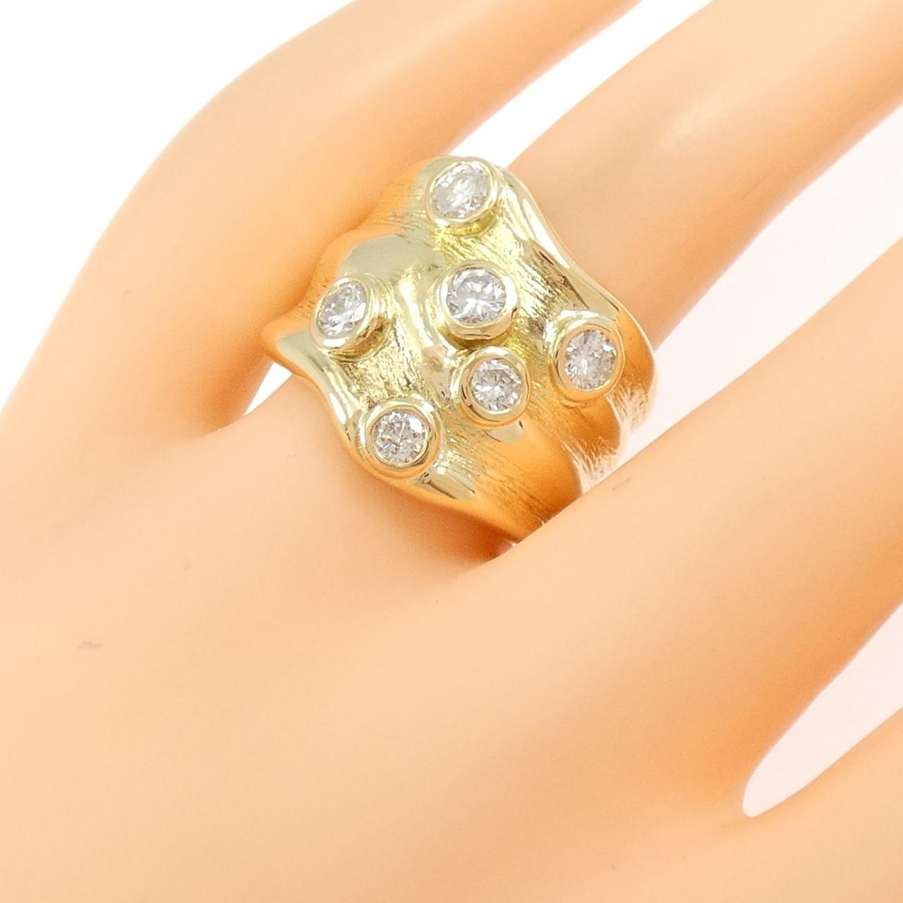 K18YG ダイヤモンド リング 1.03CT