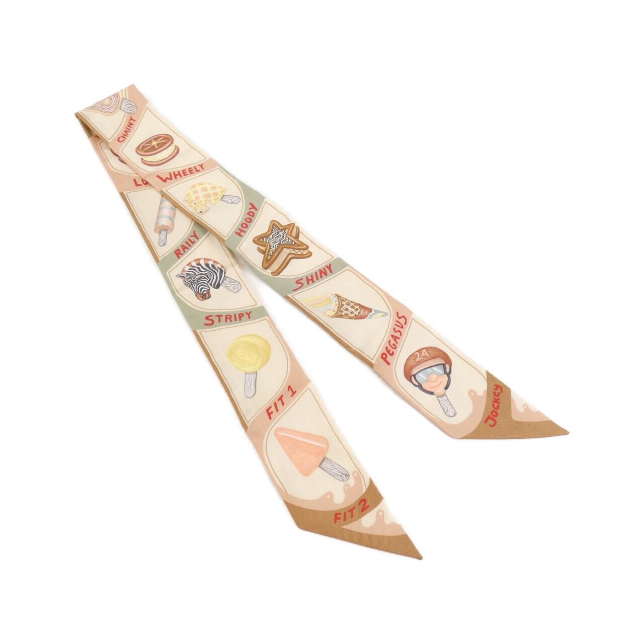 HERMES FUNNY ICE CREAM Twilly 064109S Scarf