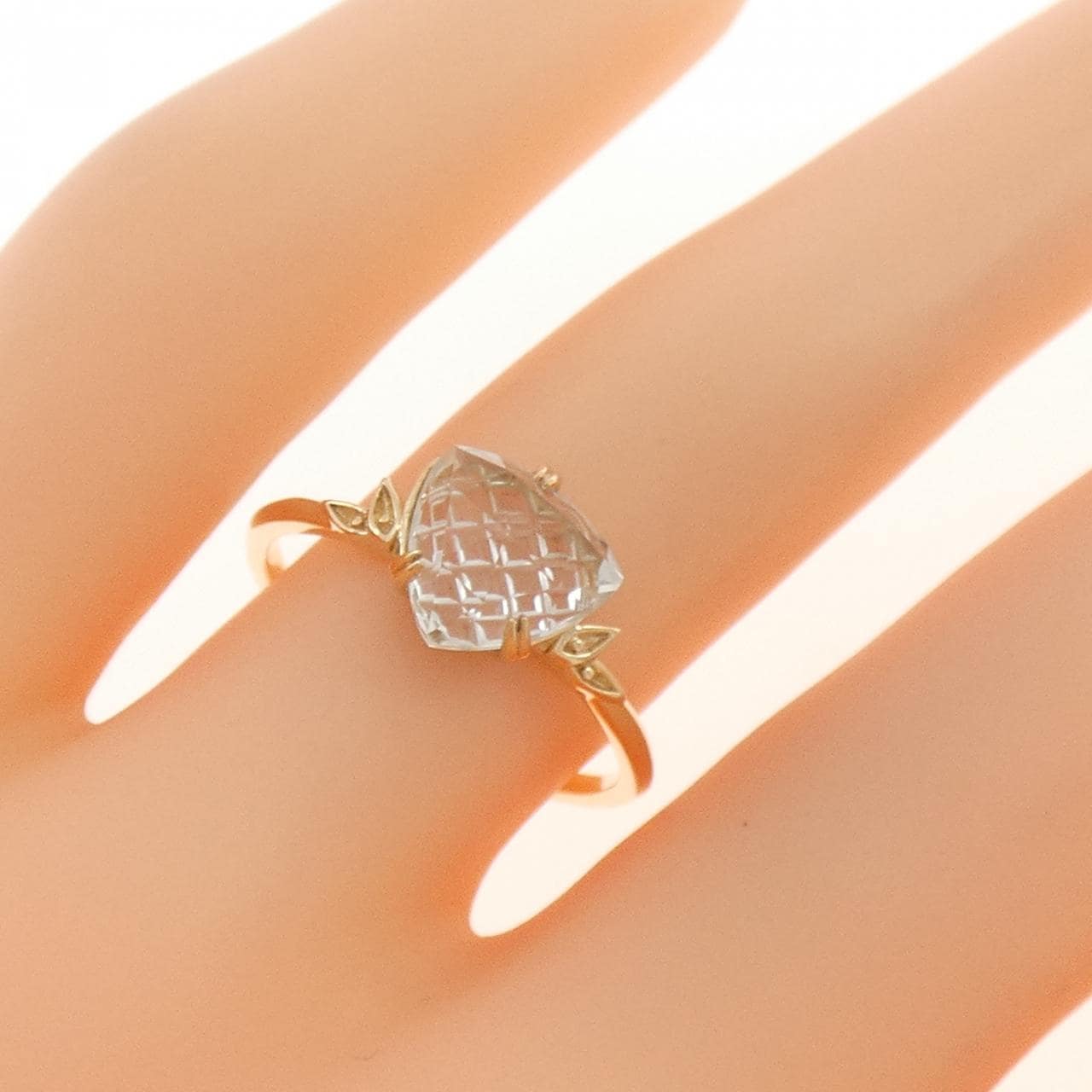 アガット クオーツ リング