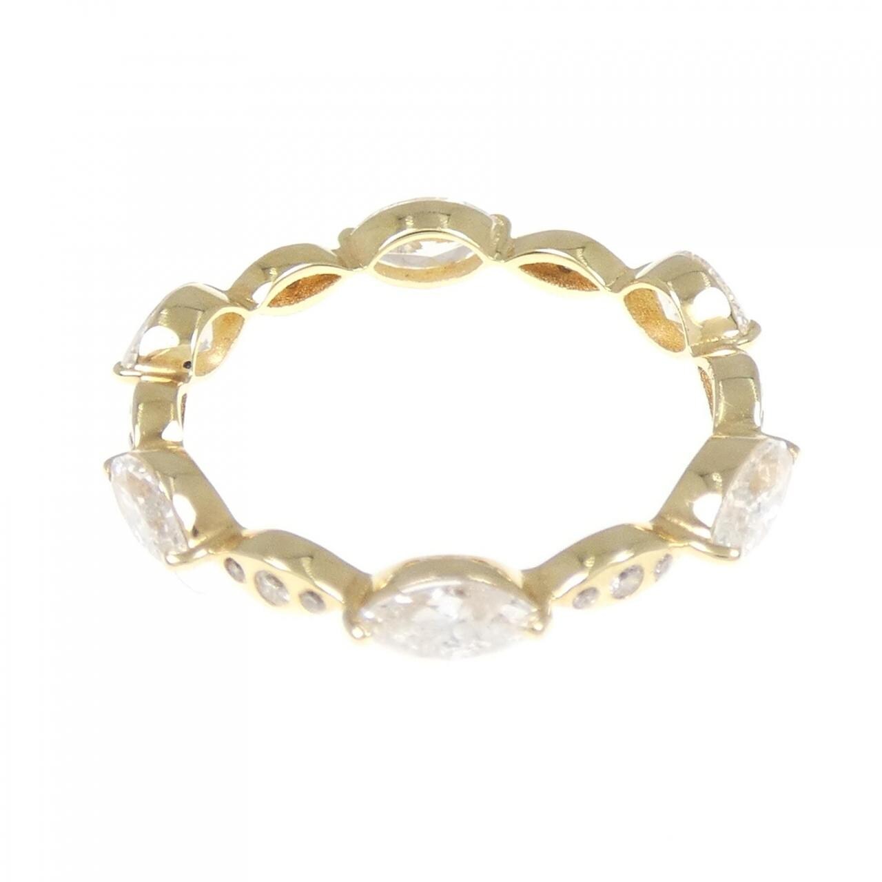 【新品】K18YG フルエタニティ ダイヤモンド リング 1.06CT