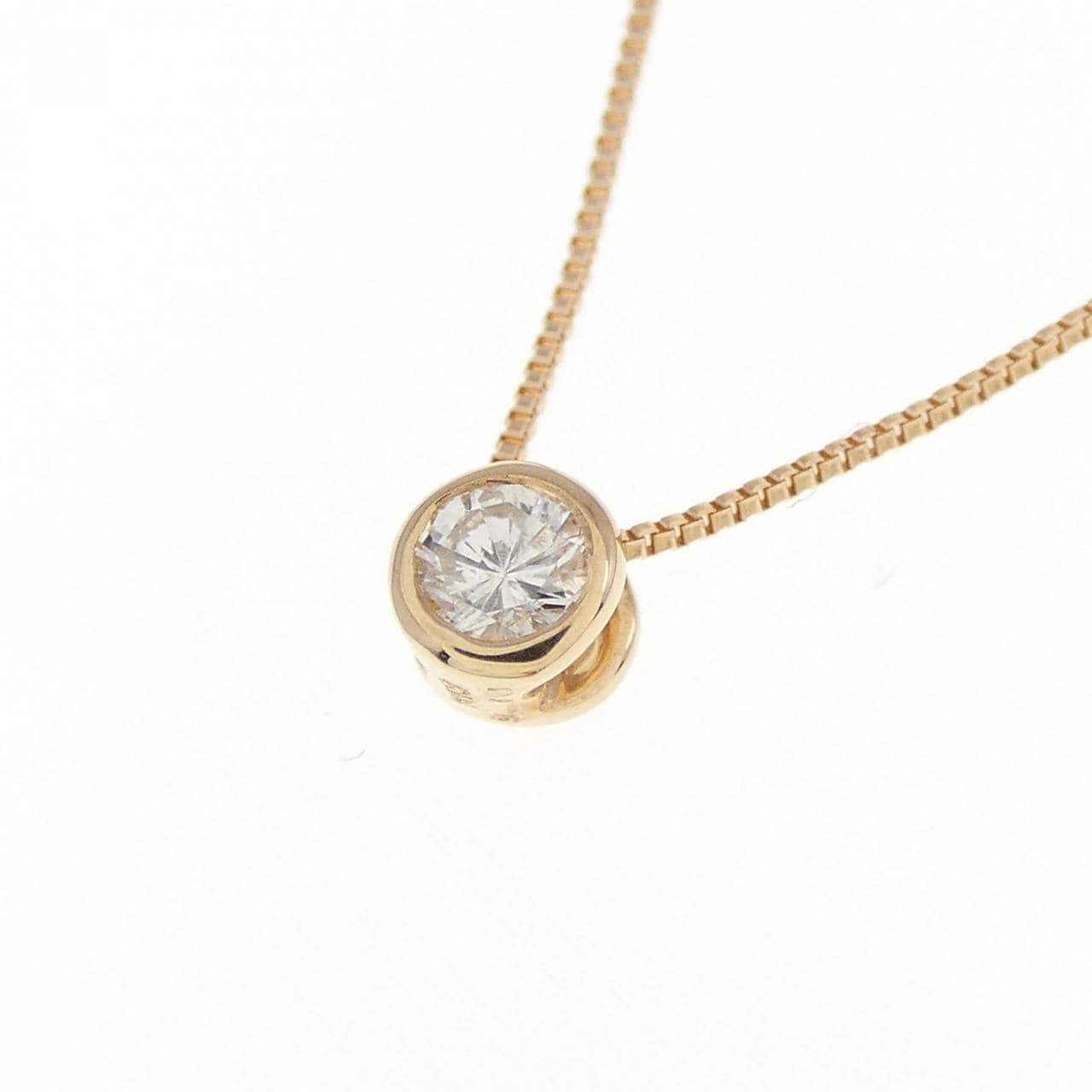 K18PG ダイヤモンド ネックレス 0.10CT