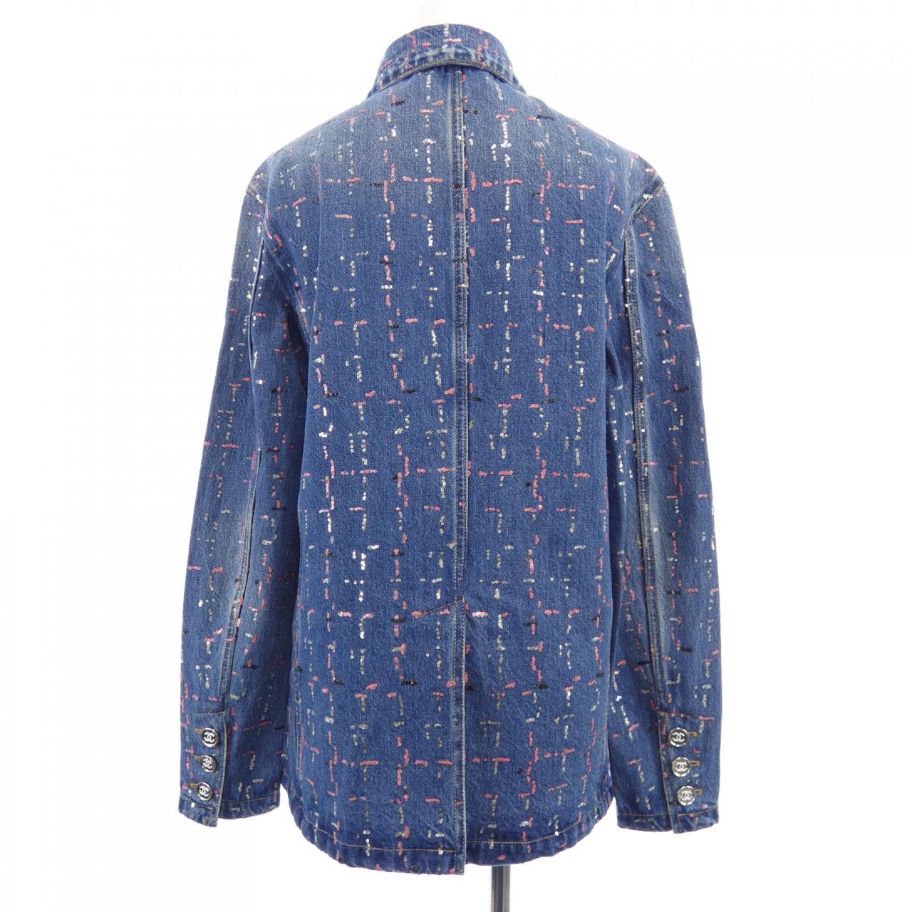 シャネル CHANEL METIERS D’ART LOOK 38 P75259V66855 デニムジャケット