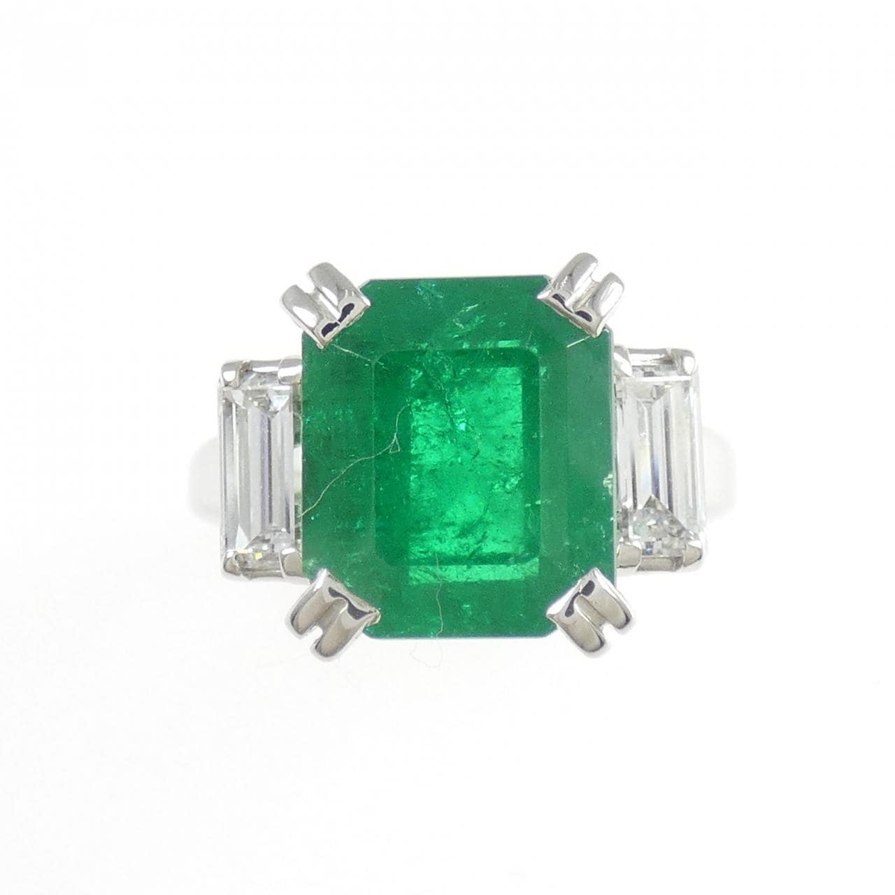 PT900 エメラルド リング 3.44CT