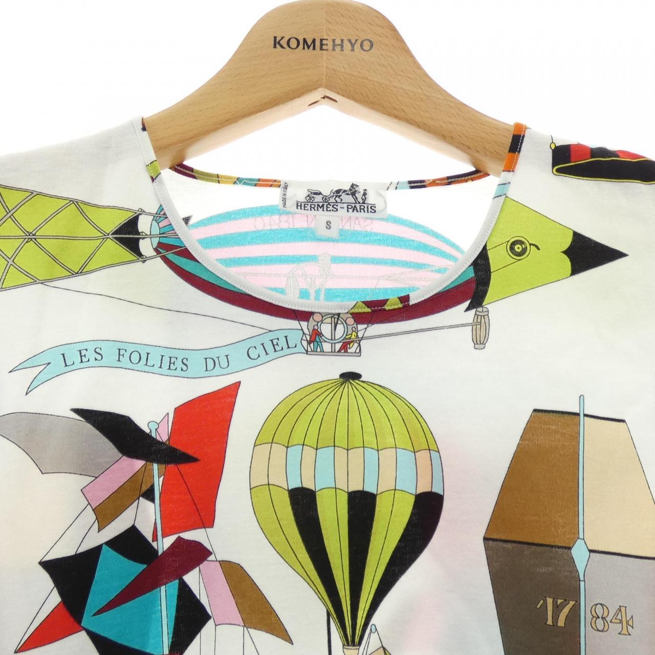 【ヴィンテージ】エルメス HERMES LES FOLIES DU CIEL Tシャツ