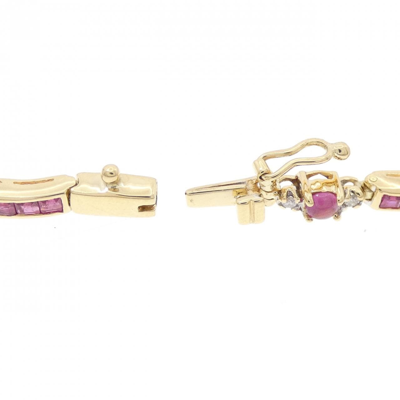 750YG ruby bracelet