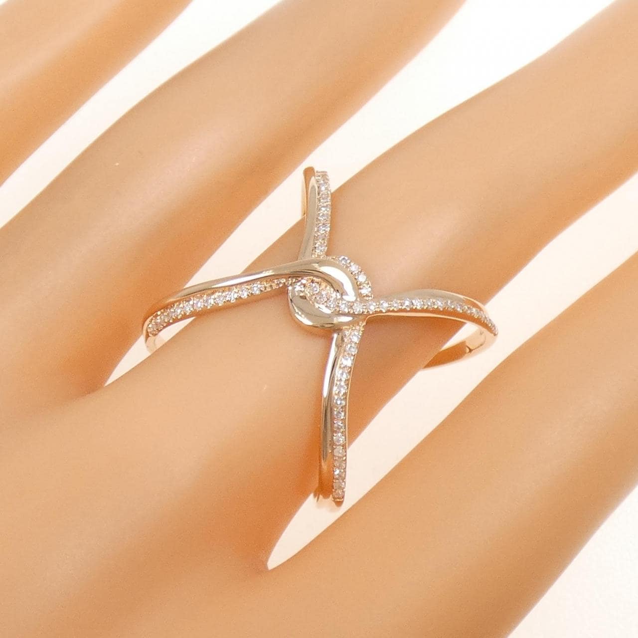 K14PG ダイヤモンド リング 0.18CT