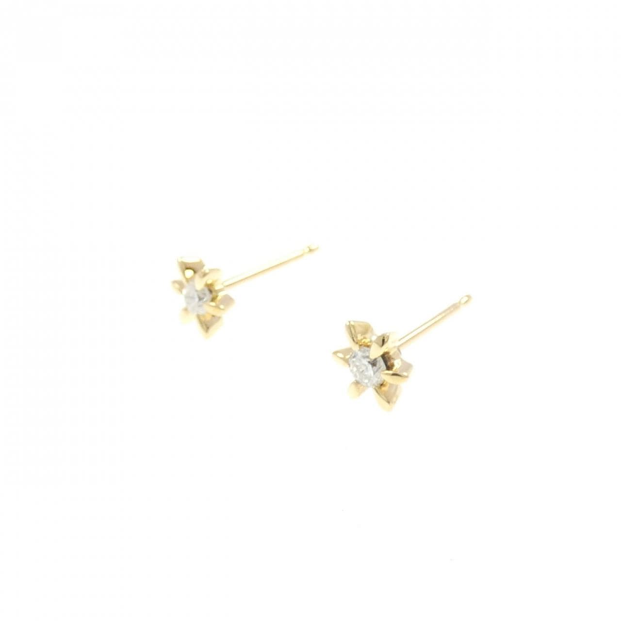 K18YG ダイヤモンド ピアス 0.16CT