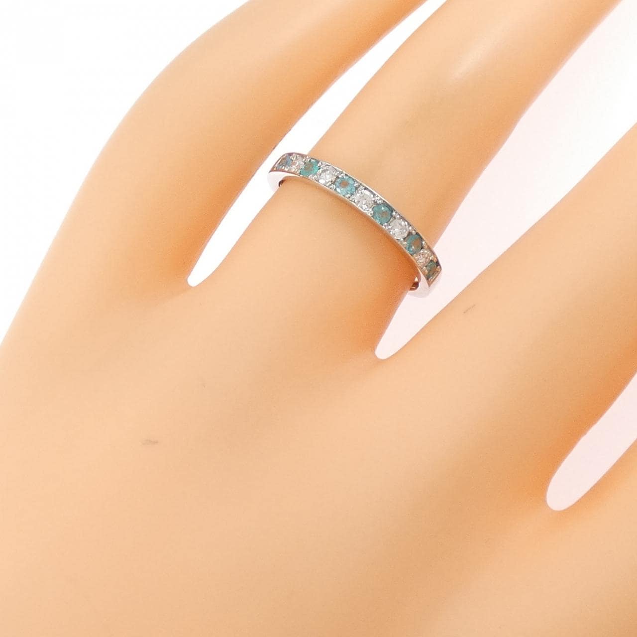 PT950 トルマリン リング 0.15CT