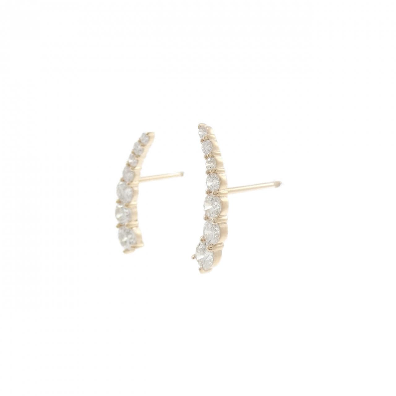 【リメイク】K10YG ダイヤモンド ピアス 0.46CT