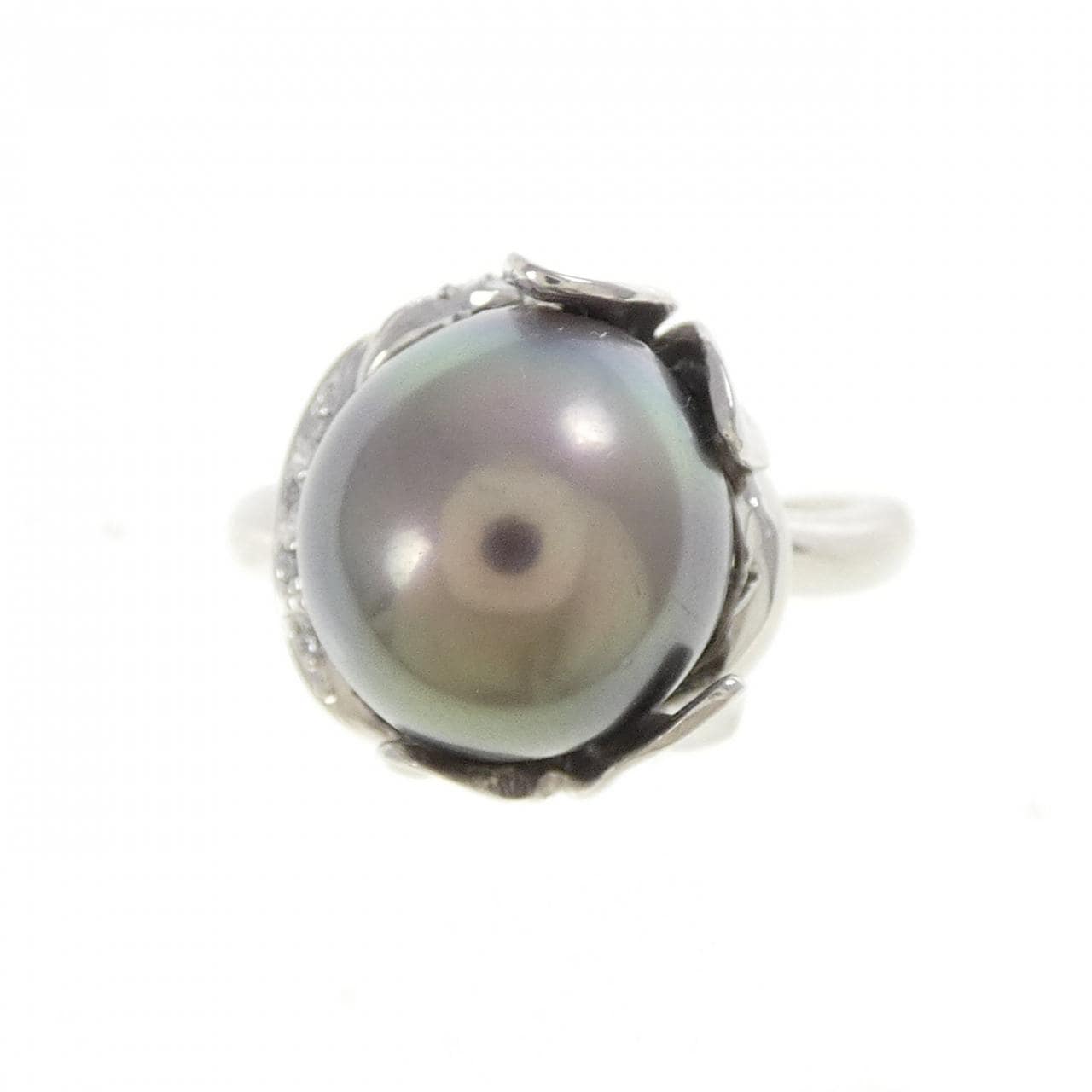 PT900 黒蝶パール リング 10.5mm
