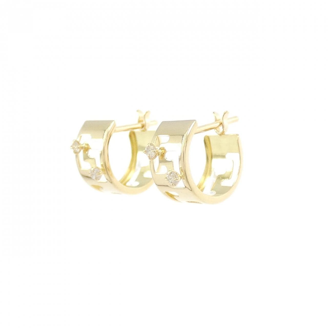 K18YG ダイヤモンド ピアス