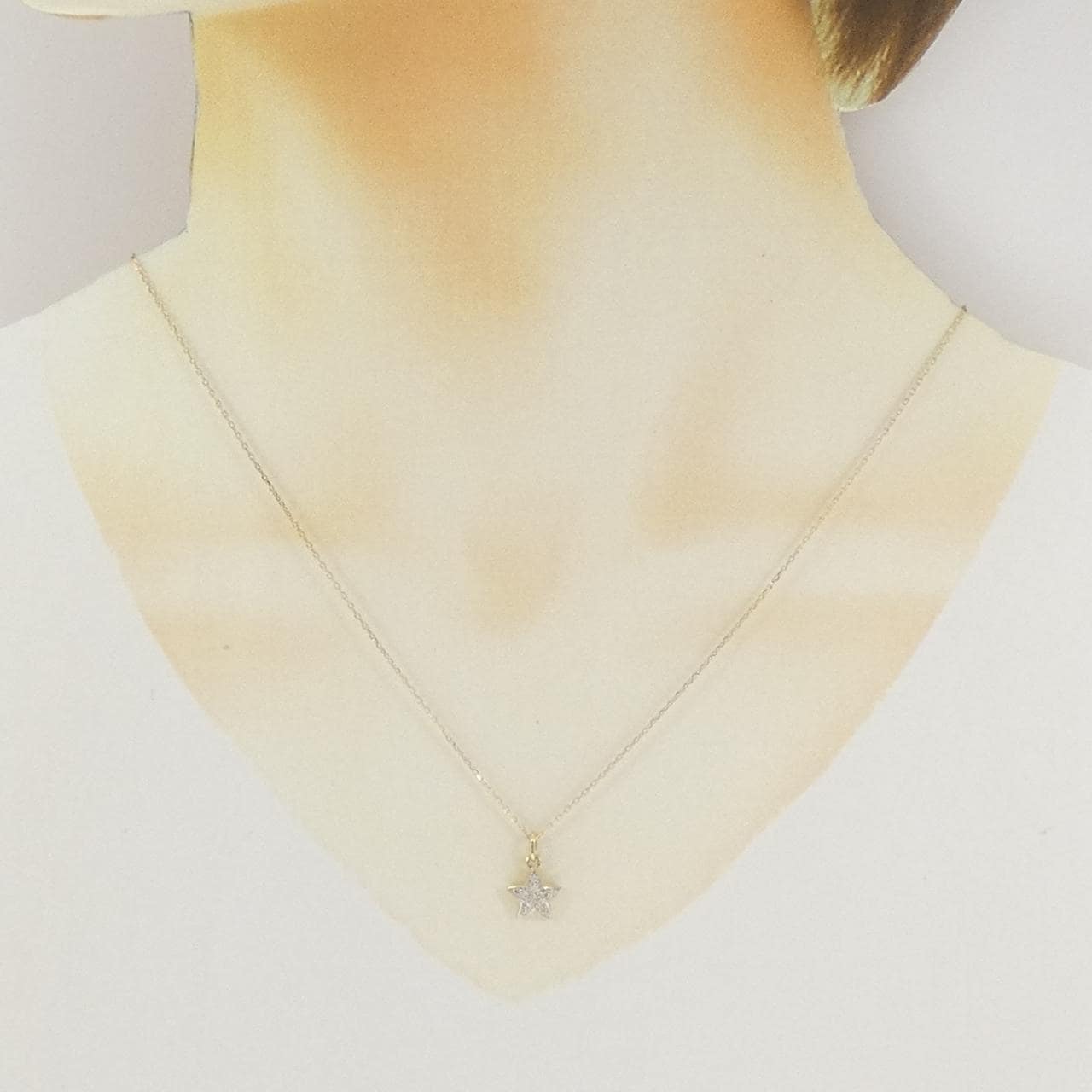 K10YG ダイヤモンド ネックレス 0.05CT