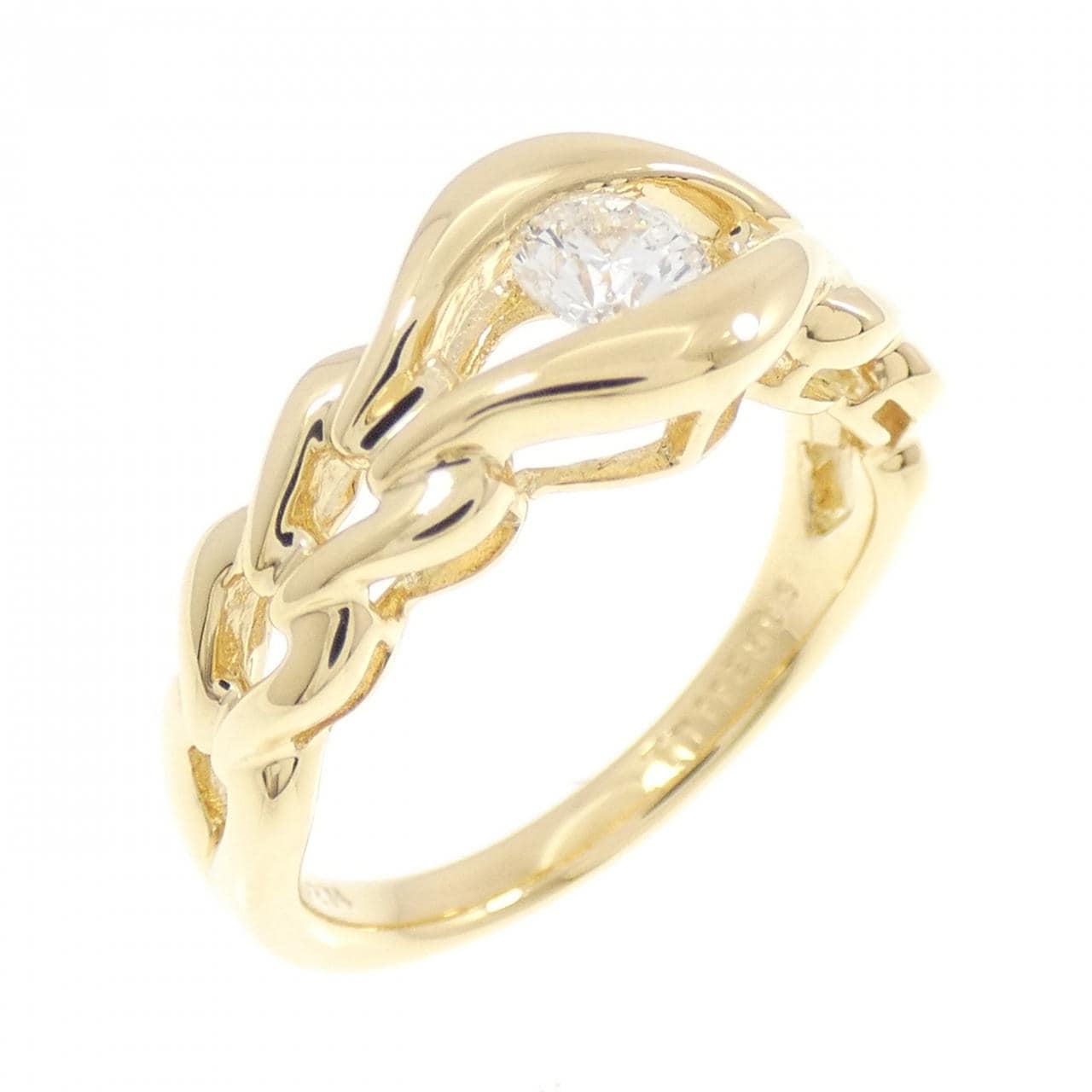 K18YG ダイヤモンド リング 0.274CT