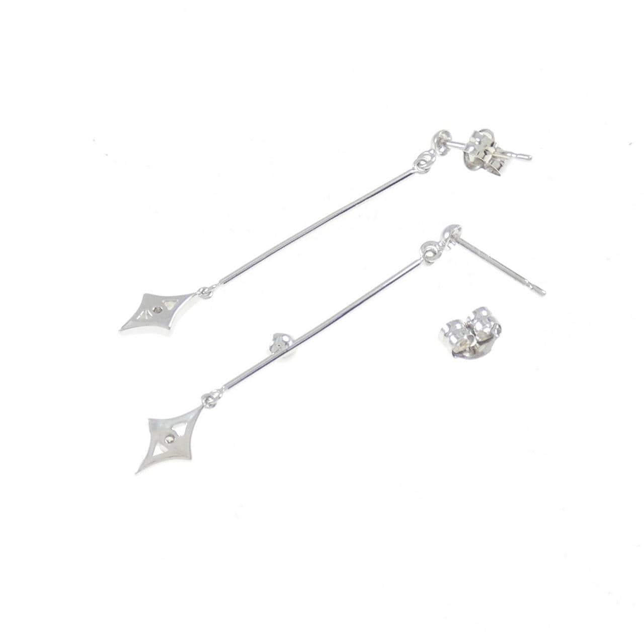 K18WG Diamond earrings