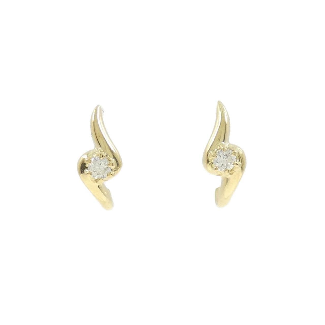 K18YG ダイヤモンド ピアス 0.16CT