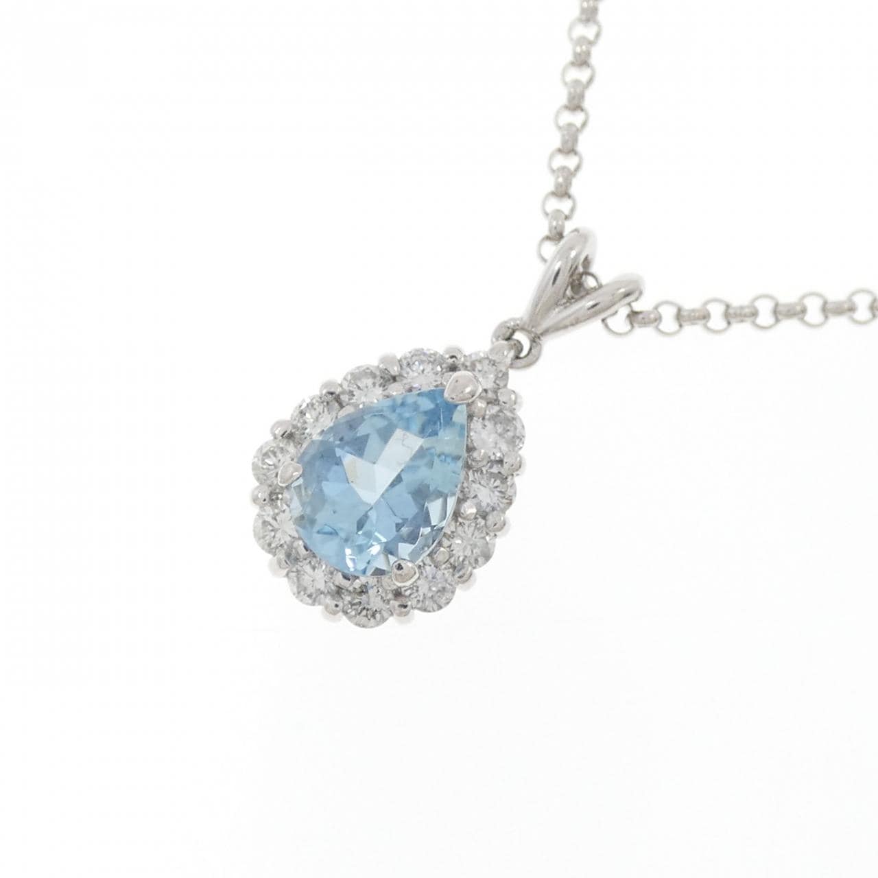 PT900/PT850 アクアマリン ネックレス 0.96CT