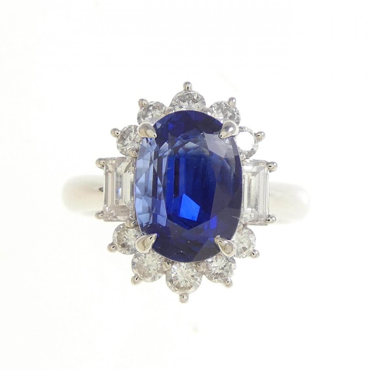 PT900藍寶石戒指4.37CT