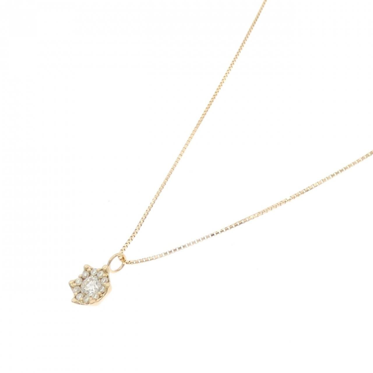 K18YG ダイヤモンド ネックレス 0.31CT