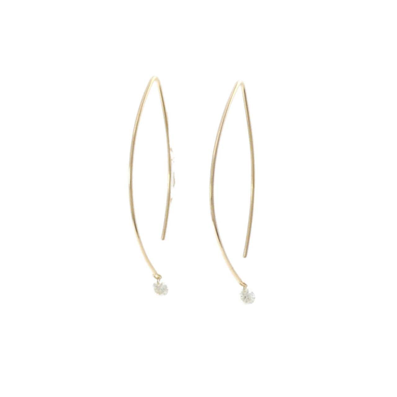 アーカー ベアリーフ ピアス 0.12CT