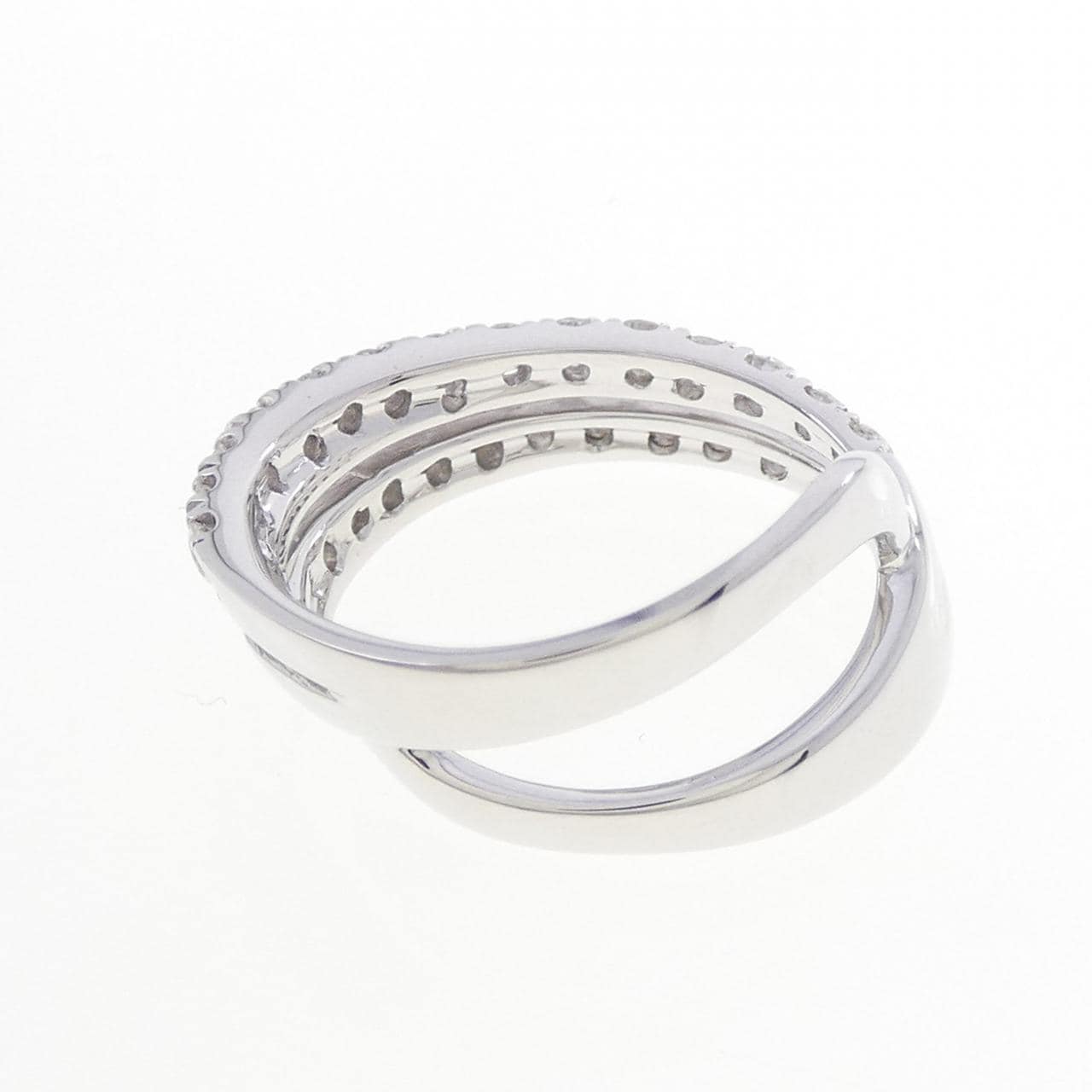 K18WG ダイヤモンド リング 0.85CT