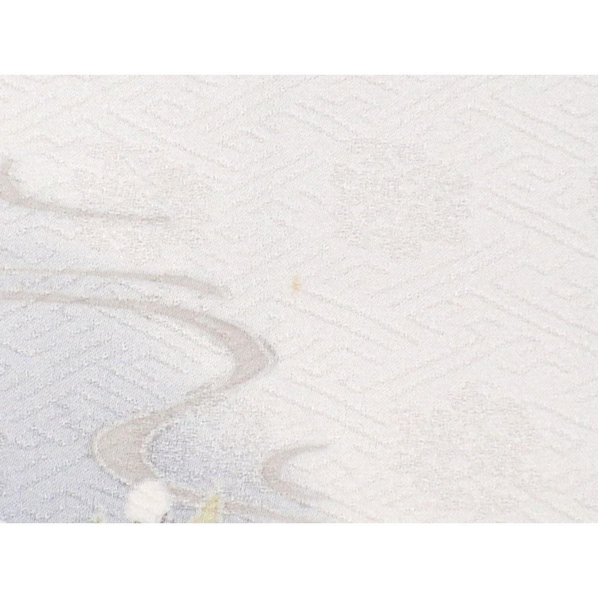 訪問着　友禅金彩加工　刺繍入りボカシ染