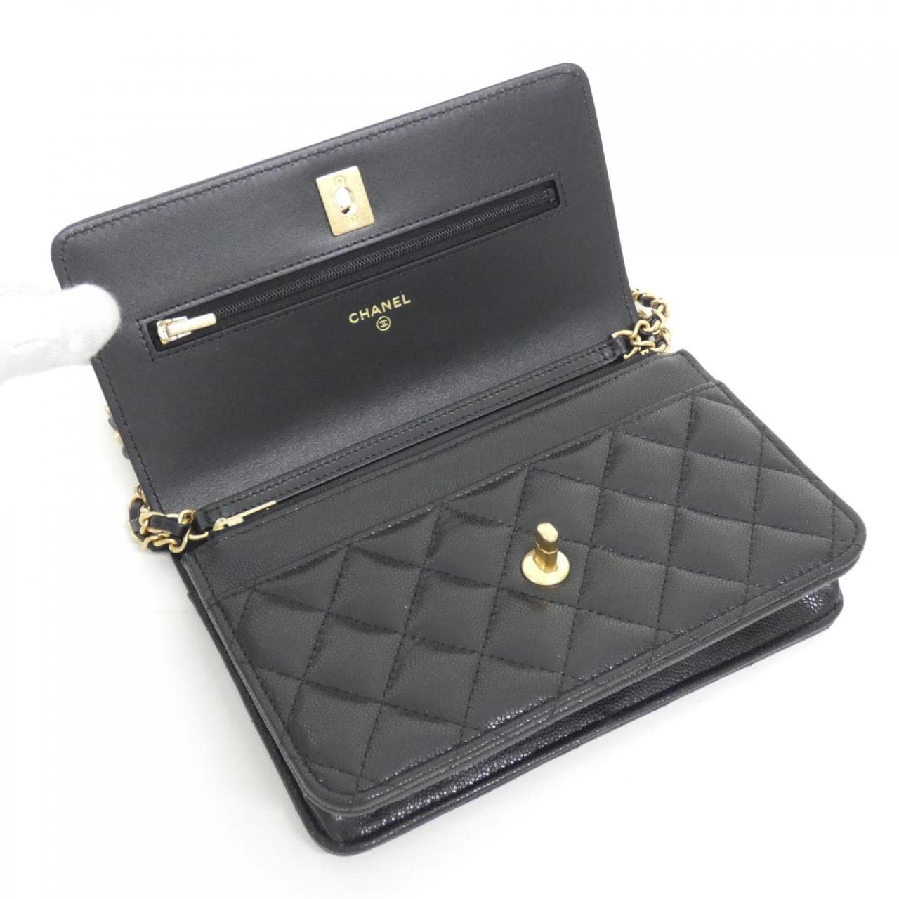 【未使用品】シャネル AP3688 チェーンウォレット