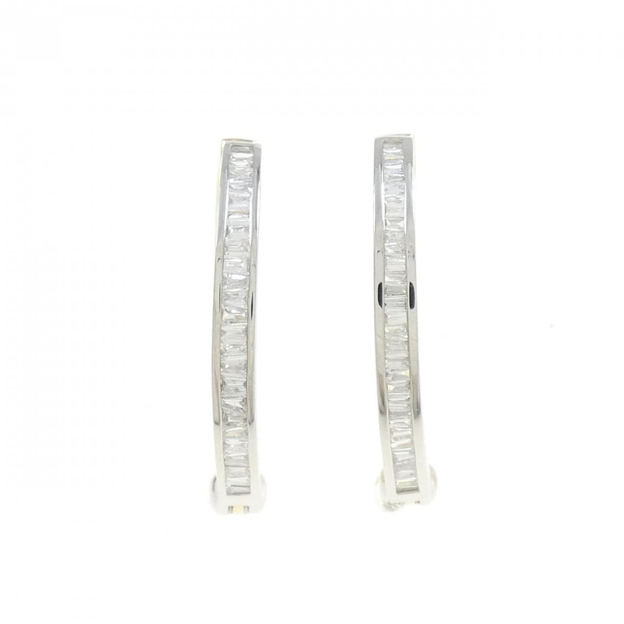 K18YG/PT950 Diamond Earrings 1.00CT