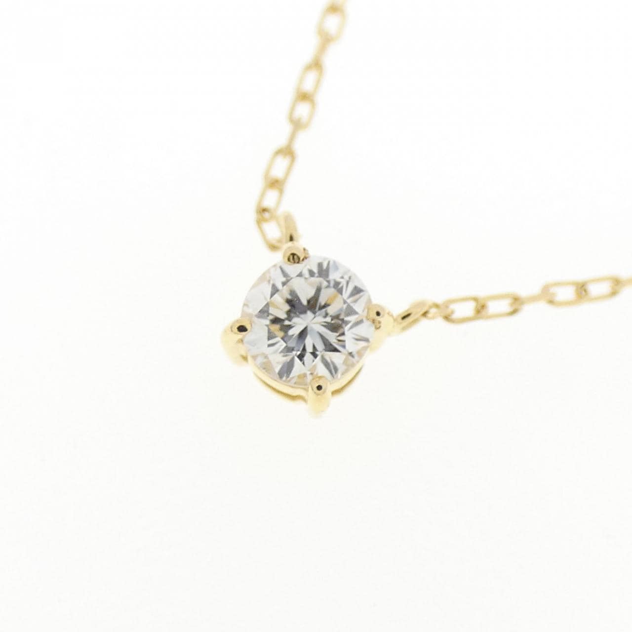 K18YG ダイヤモンド ネックレス 0.15CT