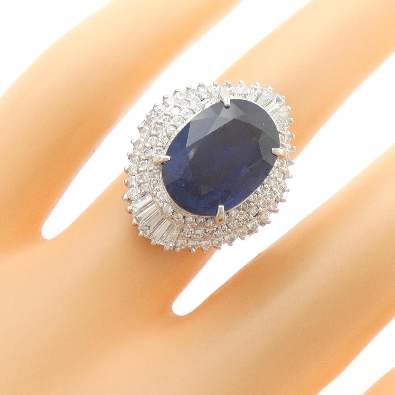 PT900 サファイヤ リング 7.17CT