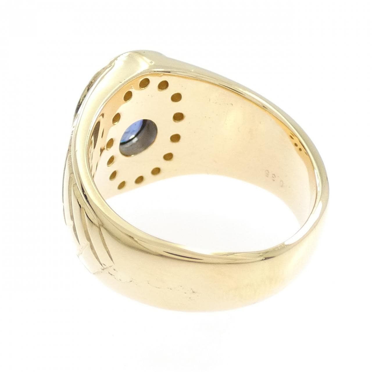 K18YG サファイヤ リング 1.69CT