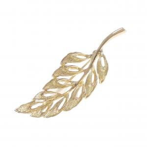 K18YG リーフ ブローチ
