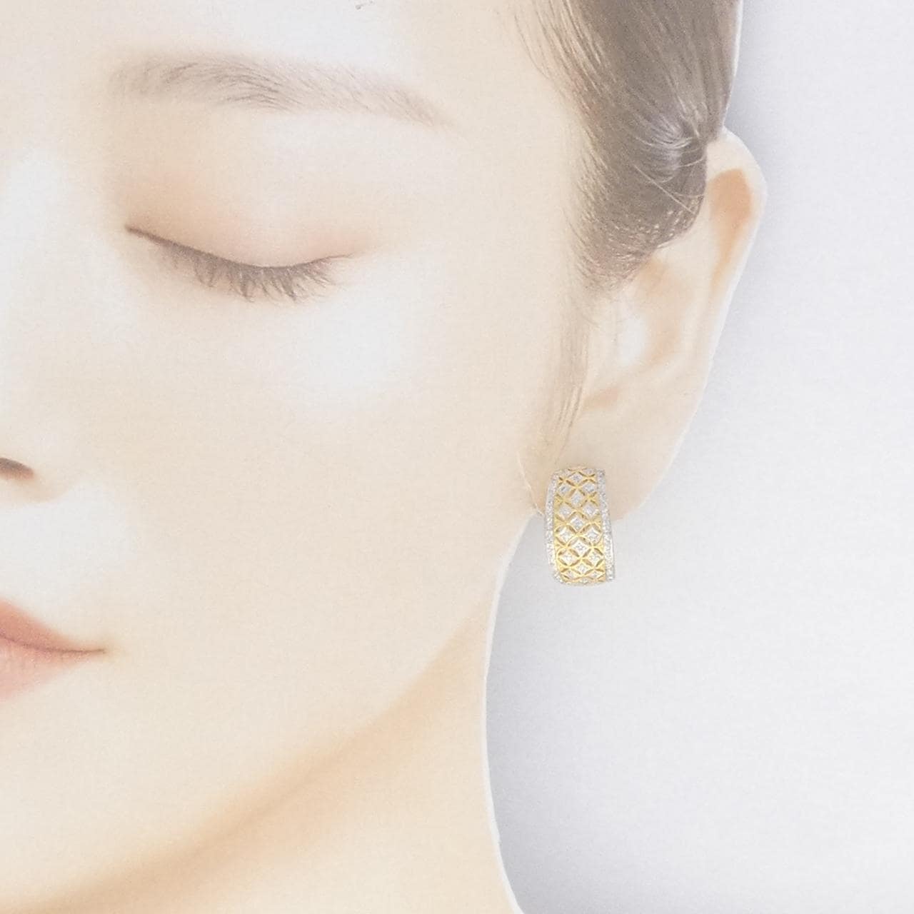 750YG/750WG ダイヤモンド ピアス/イヤリング 0.51CT
