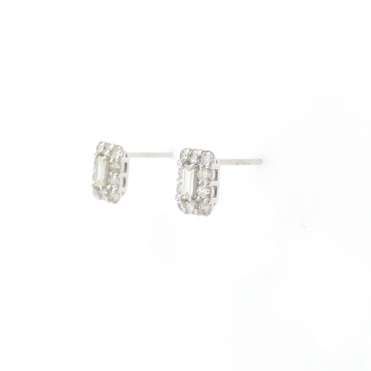 [BRAND NEW] PT900 Diamond earrings 0.44CT