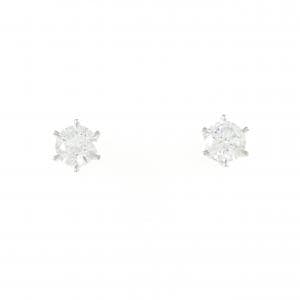 【新品】PT900 ダイヤモンド ピアス 0.320CT 0.307CT F SI2 VG
