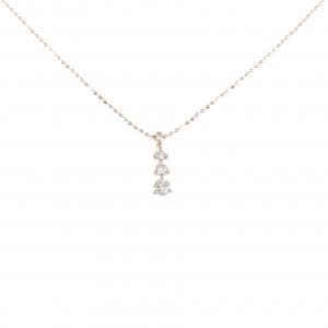 K10PG ダイヤモンド ネックレス 0.18CT