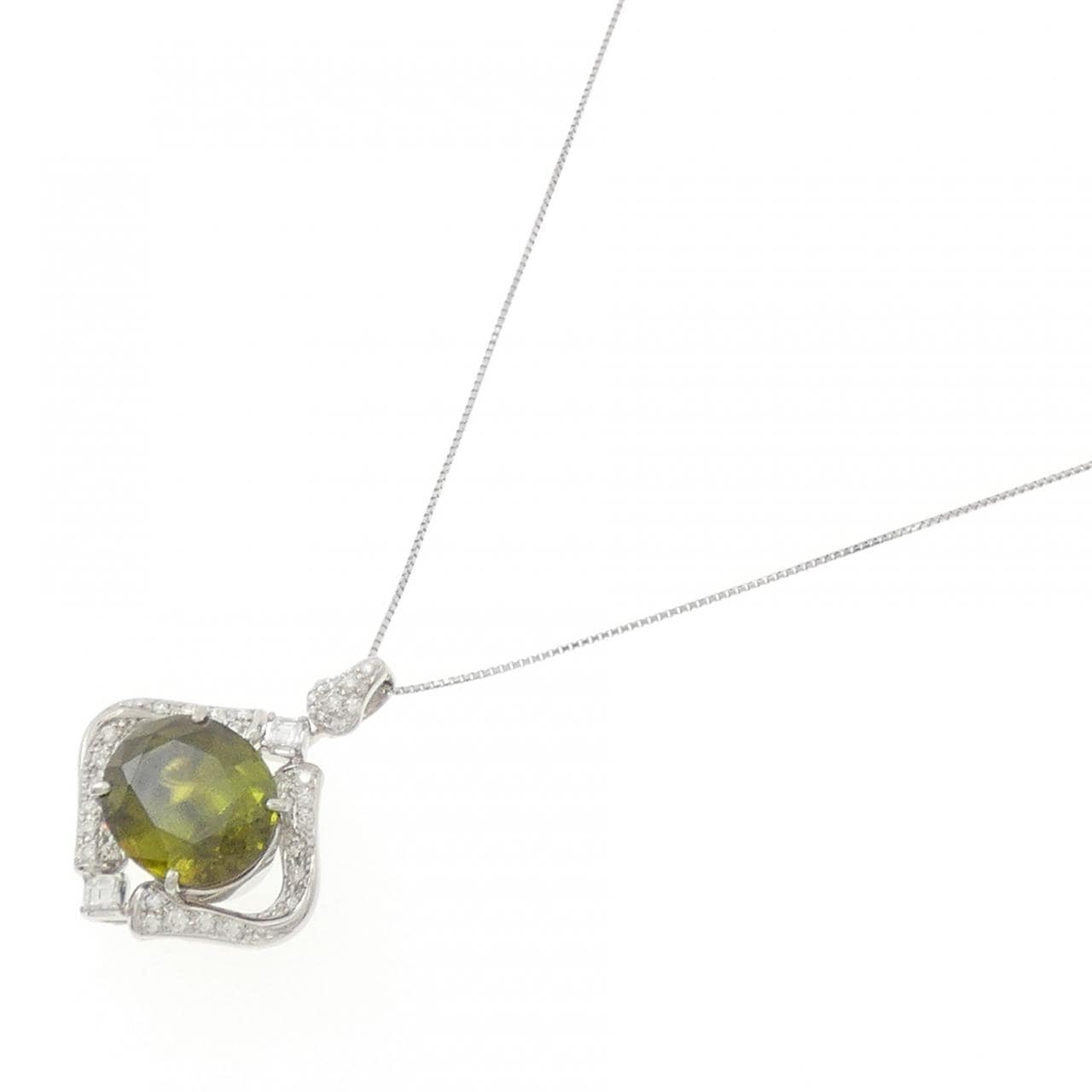 PT900/PT850 スフェーン ネックレス 12.82CT