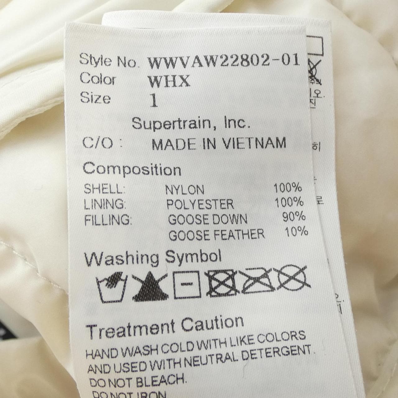 WAAC ダウンジャケット