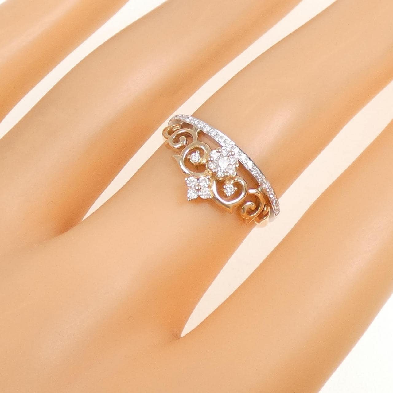 K18PG/K18WG ダイヤモンド リング 0.21CT