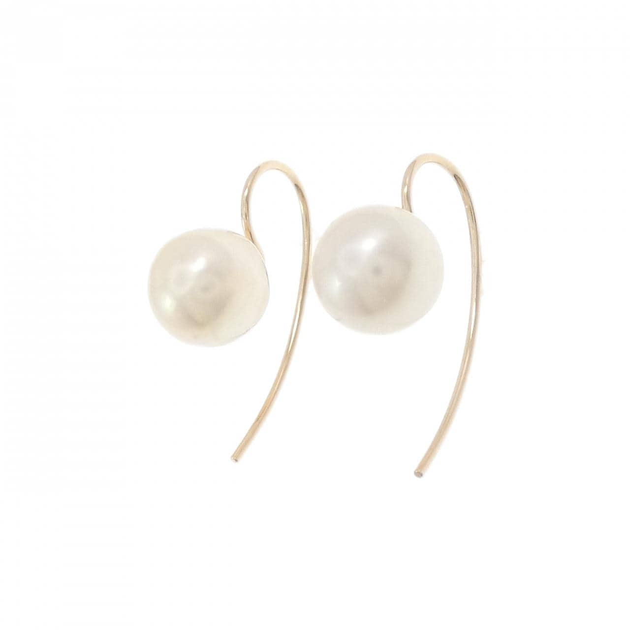 K10YG Akoya珍珠耳环 7.5毫米