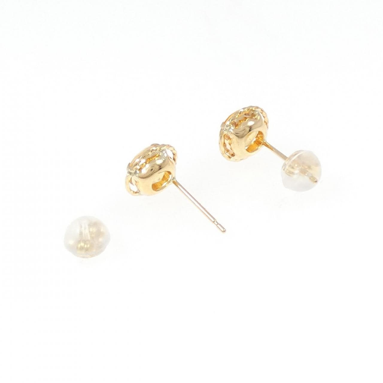 K18YG citrine earrings