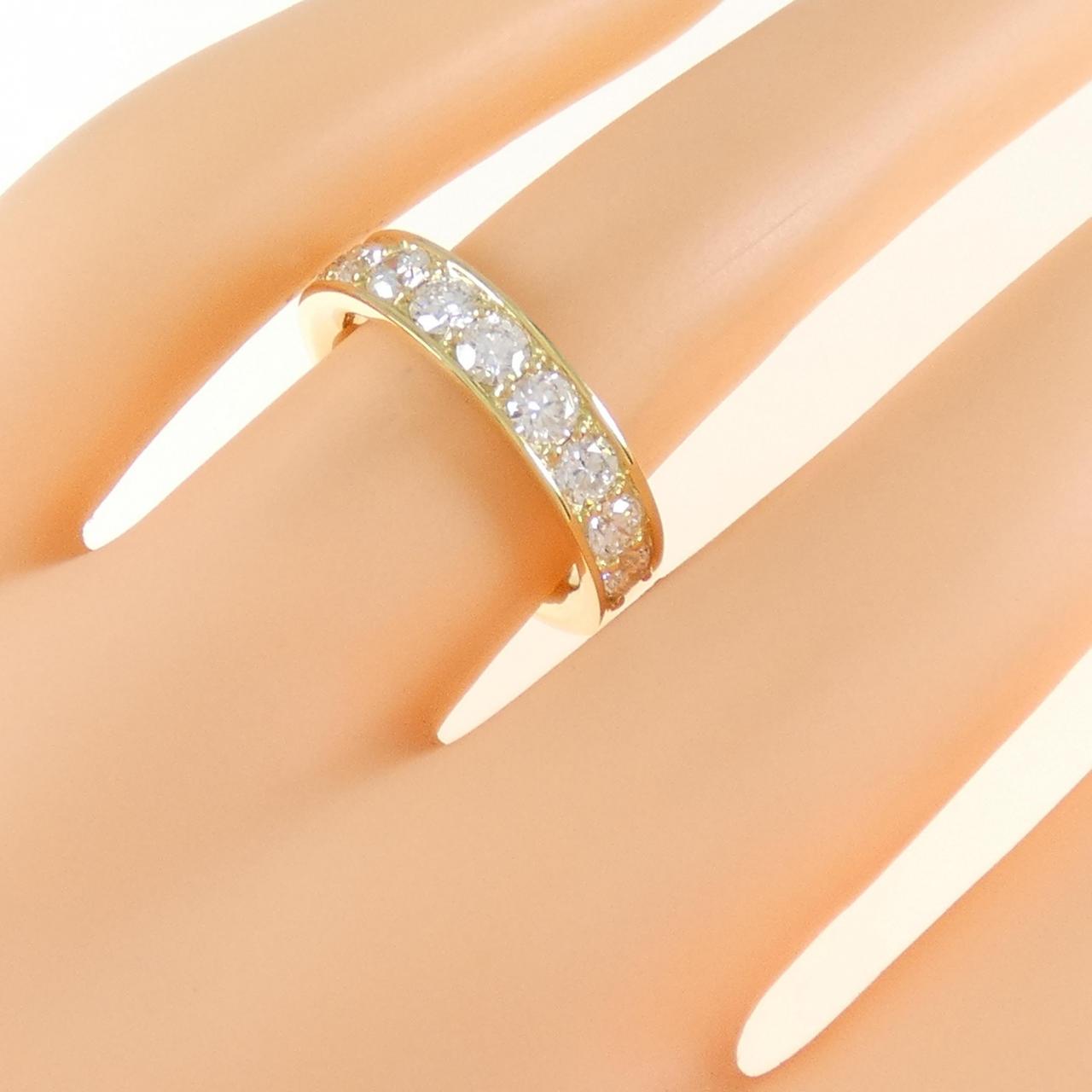 【新品】K18YG ダイヤモンド リング 1.028CT D VS1-SI1 VG-GOOD