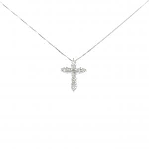 PT900/PT850 クロス ダイヤモンド ネックレス 0.50CT