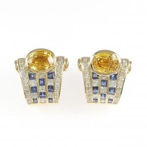 750YG サファイヤ ピアス