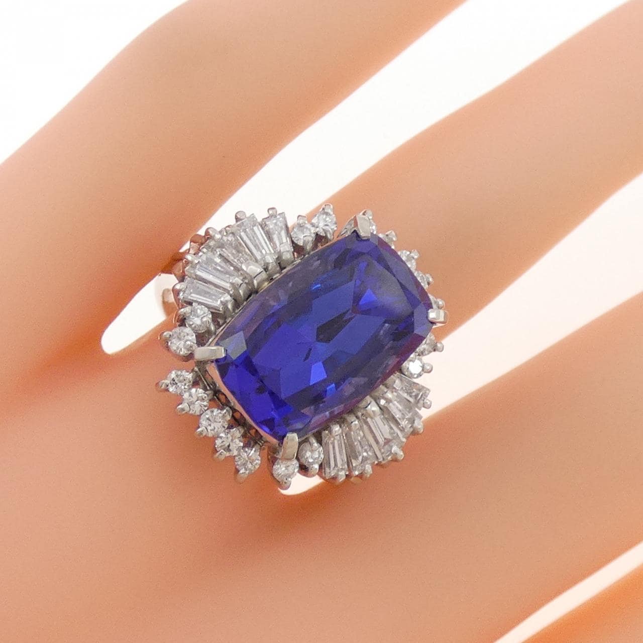 PT900 タンザナイト リング 9.20CT