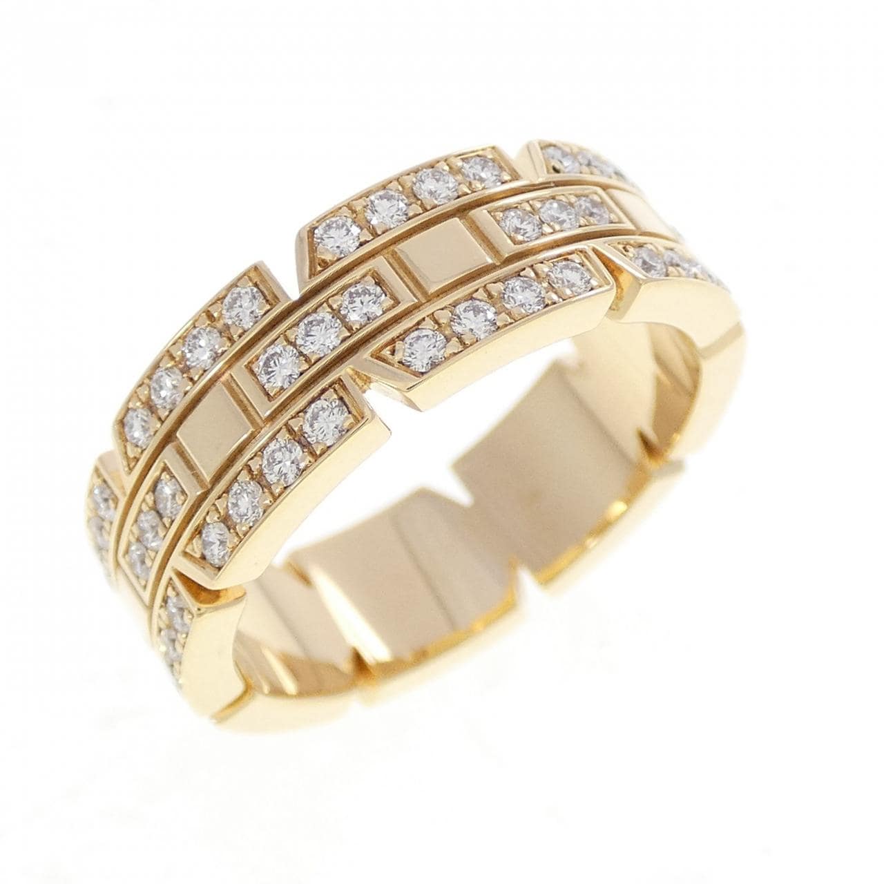 カルティエ タンクフランセーズ フルダイヤモンド リング