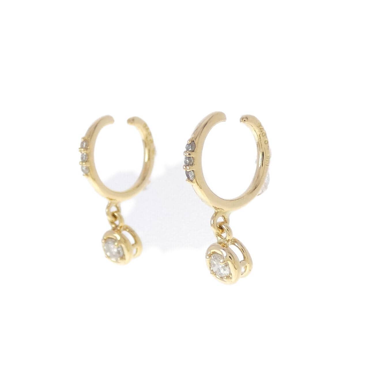 K18YG ダイヤモンド イヤリング 0.15CT