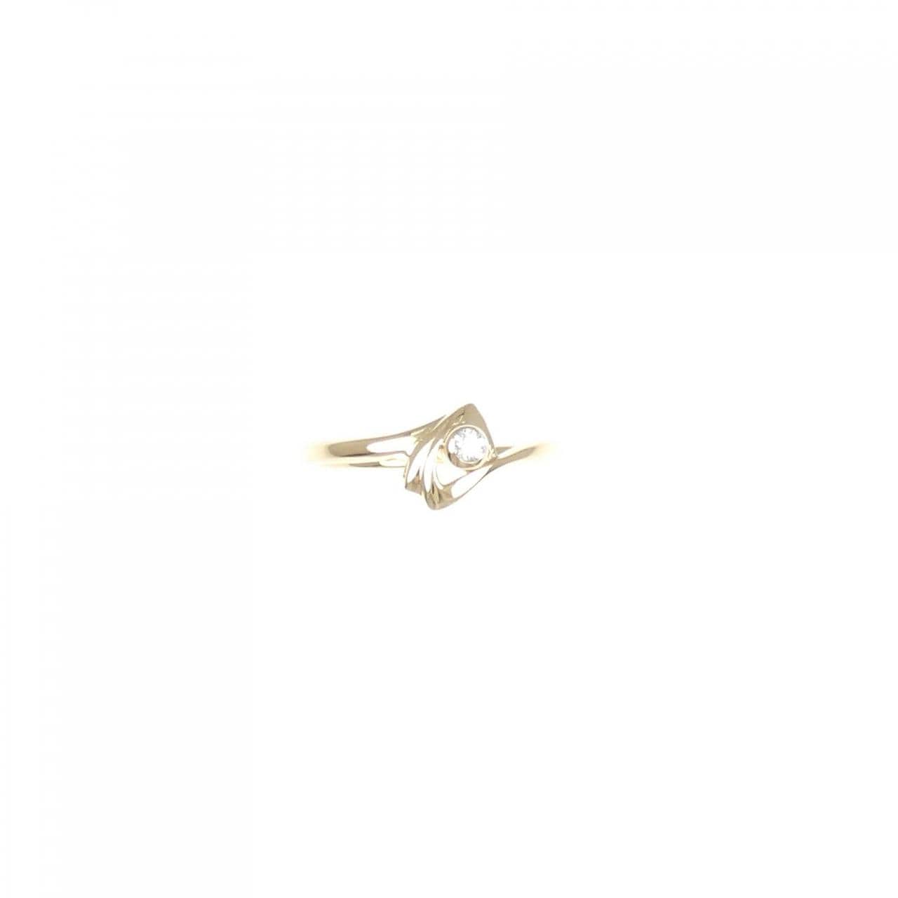 K18YG ダイヤモンド リング 0.06CT