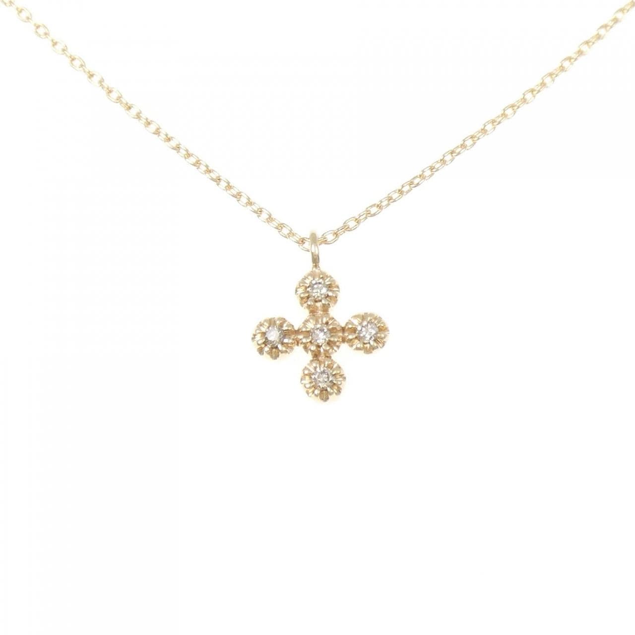 ココシュニック クロス ダイヤモンド ネックレス